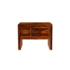 Tiana Solid Wood Bedside Table in Honey Finish