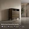 Masai Solid Wood Chest Of Drawers In American Walnut Finish With 2 Tone Finish