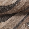 Abstract Organic Handmade Natural Wool Wall Art Brown Taupe 4 x 2 Feet