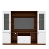 Casper Large Tv Unit Walnut And Frosty White 60 Inches Tv
