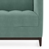Florence Luxe 3 Seater Fabric Sofa in Dusty Turquoise Velvet Colour