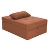 Evenie 1 Seater Pull Out Sofa cum Bed  in Orange Colour