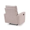 Canyon One Seater Manual Fabric Recliner in Greige Beige Colour