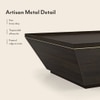 Taarkashi Rectangular Solid Wood Coffee Table In American Walnut Finish