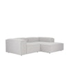 Elegantedge Wood Left Aligned 2-Seater With Upholstery Non Storage Sofa In Grey Colour