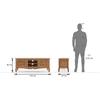 Taahira Tv Unit in Natural Teak finish