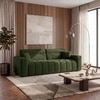Basso 3 seater Sofa in Olive Boucle