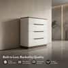 Baltoro Engineered Wood Chest of 5 Drawers in White Finish