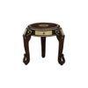 Solid Wood End Table In Walnut Finish With Drawer