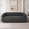 Morgen Boucle Fabric 3 Seater Sofa In  Dark Grey