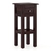 Easton Solid Wood Side Table in Mahogany Finish