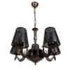 Devansh Solid Wood Electric Wall Light in Black Colour with Black Shade Count of 1 Light