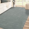 Bubba Link Water Solid Woven Wool 6X4 Feet Carpet