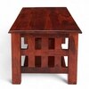 Blairs Sheesham Wood Accent Rectangle Coffee Table In Honey Finish