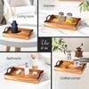 Inseparables Teak Wood Serving Tray Black
