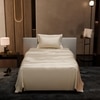 Stoa Paris Single Bedsheet with 1 Pillow Cover sheet with Charming Ivory