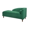 Korslund Velvet Chaise Lounger in Green Colour
