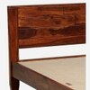 Rehan Solid Wood Queen  Size Bed Without Storage (Honey Finish)