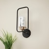 Eliante Modern Wall Lights Mild Steel, Glass & Glass Material Brown, Gold & White Finish