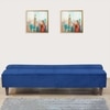 Palermo 3 Seater Sofa Cum Bed In Blue Colour