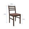 Seattle Starter Dining Set 1+6 (Rubberwood, Dark Cappuccino Finish)