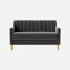 Fame  Velvet 2 Seater Sofa in Dark Grey Colour