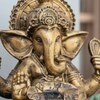 Golden 2Ft Lotus Ganesha Water Fountain