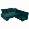 Melo 3 Seater Fold Out Sofa cum Bed in Teal Colour