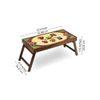 Rajasthani Charm Solid Wood Bookshelf and Serving Tray In Multicolour