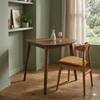 Scandinavian Khasa Dining Table Brown Cocoa Finish