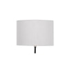 Emme Grey Cotton Shade Floor Lamp