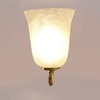 Devansh Metal Electric Wall Light in Gold Colour with White Shade Count of 1 Light