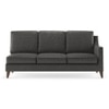 Abbey Sectional Sofa (Colour : Steel, Cushion : Soft, Seater : Left Aligned 3 Seater + Left Aligned Chaise)
