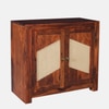 Sheesham Wood 2 Door Sideboard in Honey Oak Finish