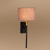 Devansh Metal Electric Wall Light in Black Colour with Grey Shade Count of 1 Light