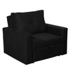 Eden  Pull Out Sofa cum Bed  in Black Colour