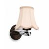 Devansh Metal Electric Wall Light in Gold Colour with Multicolor Shade Count of 1 Light
