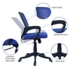 Diicea Mid Back Ergonomic Chair in Blue Colour