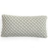 Popcorn Knit Cushion Cover  Vanilla Grey Melange 12X20  Inches