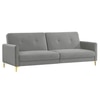 Gilud 3 Seater Click-Clack Sofa cum Bed  in Grey Colour