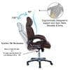 Mearisha High Back Executive Chair in Brown Colour