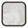 Lazo Solid Wood And Aravali Marble Square Coffee Table In Dark Chestnut Finish