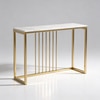 Odine Metal Console Table in Gold Colour