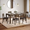 Atlas Solid Wood 6 Seater Dining Table With Set of 3 Lunar Dining Chair