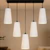 Devansh Solid Wood Electric Wall Light in Brown Colour with Beige Shade Count of 1 Light