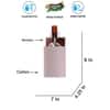Devansh Solid Wood Electric Wall Light in Brown Colour with Grey Shade Count of 1 Light