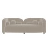 Homro Velvet 2 Seater Sofa in Cream Colour