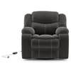 Atticus Single Seater Swivel Rock Recliner Premium Chenille Fabric