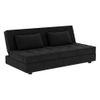 Merson 3 Seater Sofa Cum Bed In Black Color