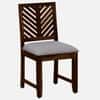 Alaca Sheesham Wood Dining Chairs in Provincial Teak Finish Set of 2